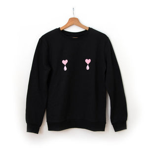 Black Liquid Love Sweater
