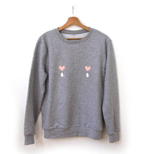 Load image into Gallery viewer, Grey Liquid Love Sweater