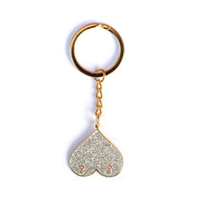 Load image into Gallery viewer, Silver Boobs Keyring