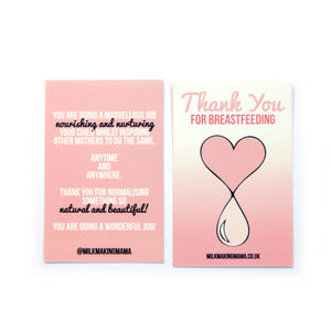 Thank You For Breastfeeding Cards